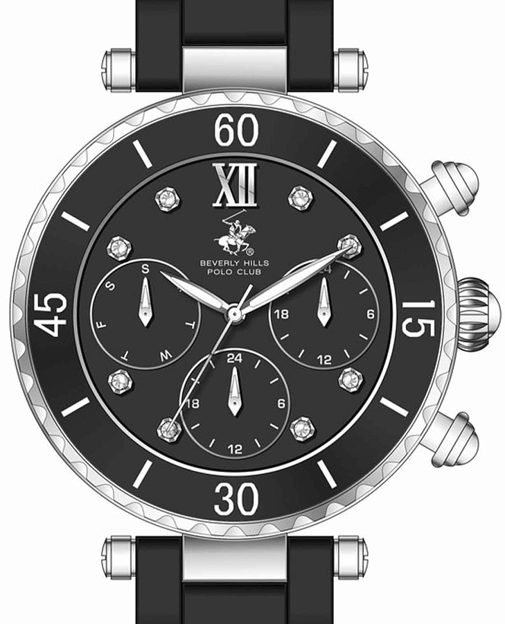 Часы Beverly Hills Polo Club BP3774X.650 — кварцевые, керамика металл сталь