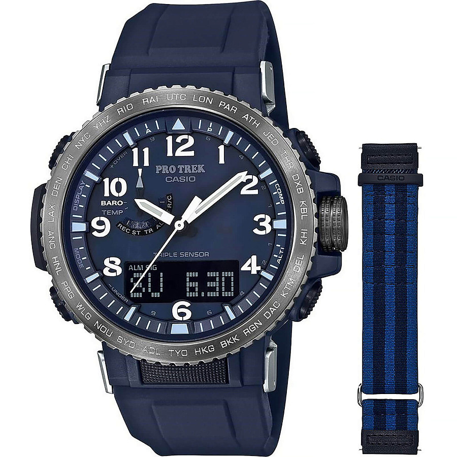 Часы Casio Pro Trek PRW-50YFE-2A — пластик, мужские