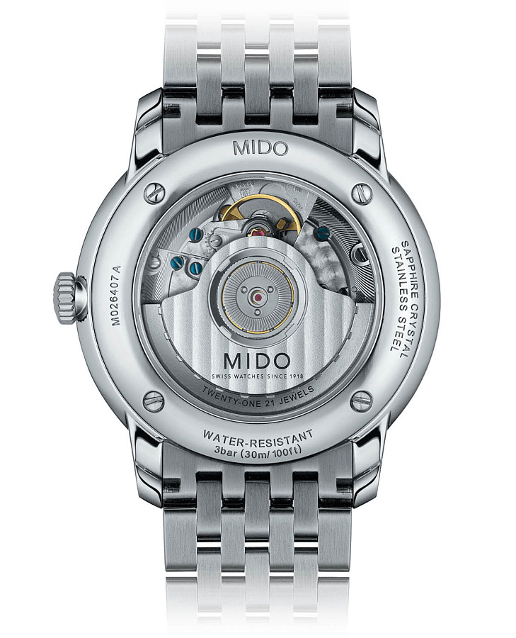 Часы Mido Baroncelli Heritage Gent M027.407.11.010.00 — механические, металл сталь
