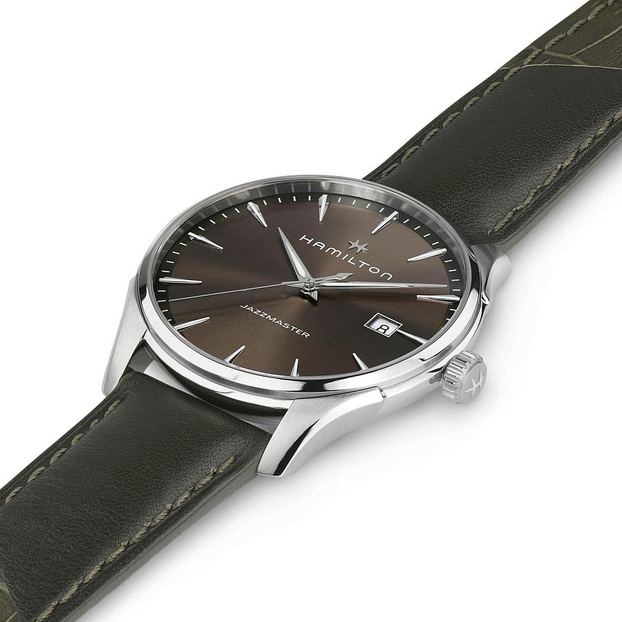 Часы Hamilton Jazzmaster Gent Quartz H32451801 — кварцевые, сталь металл