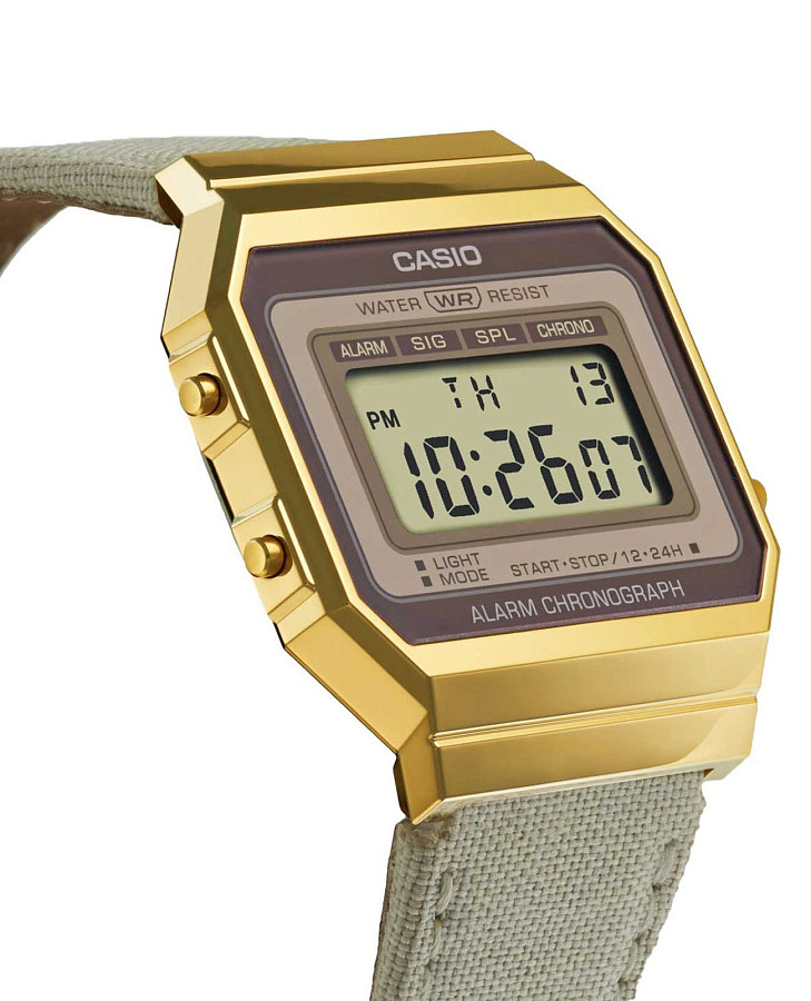 Часы Casio Vintage A700WEGL-7AEF — тканевый, женские