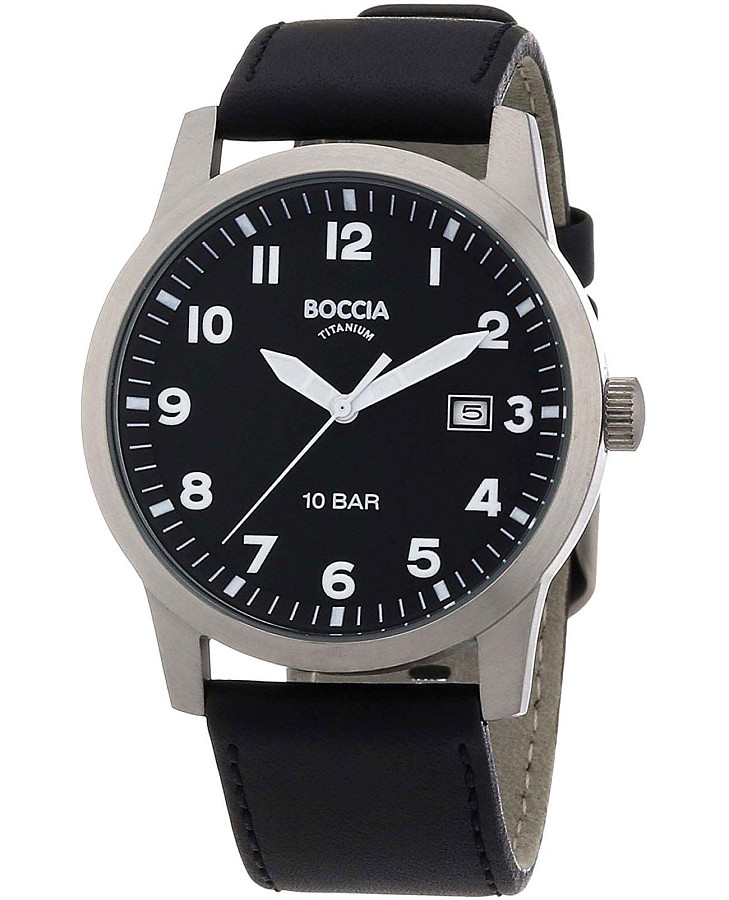 Часы Boccia Titanium 3631-01 — мужские, черный