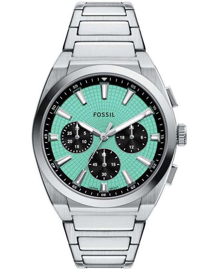 Часы Fossil Everett FS6117 — мужские, бирюзовый