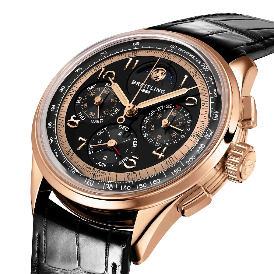 Часы Breitling Premier B19 Datora 42 140th Anniversary RB19401A1B1P1 — механические, золото