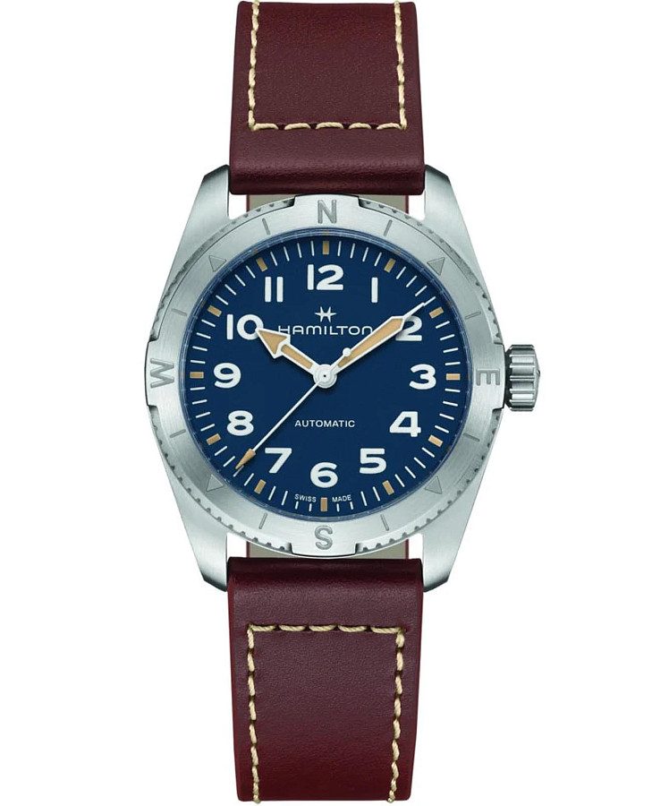 Часы Hamilton Khaki Field Expedition Auto H70225540 — мужские, синий