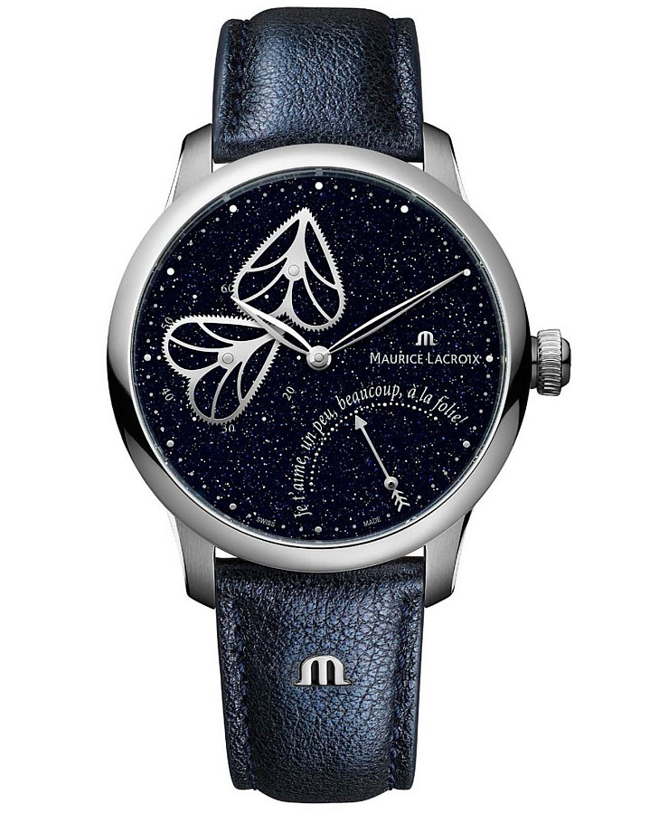 Часы Maurice Lacroix Masterpiece Embrace MP6068-SS001-430-1 — женские, синий