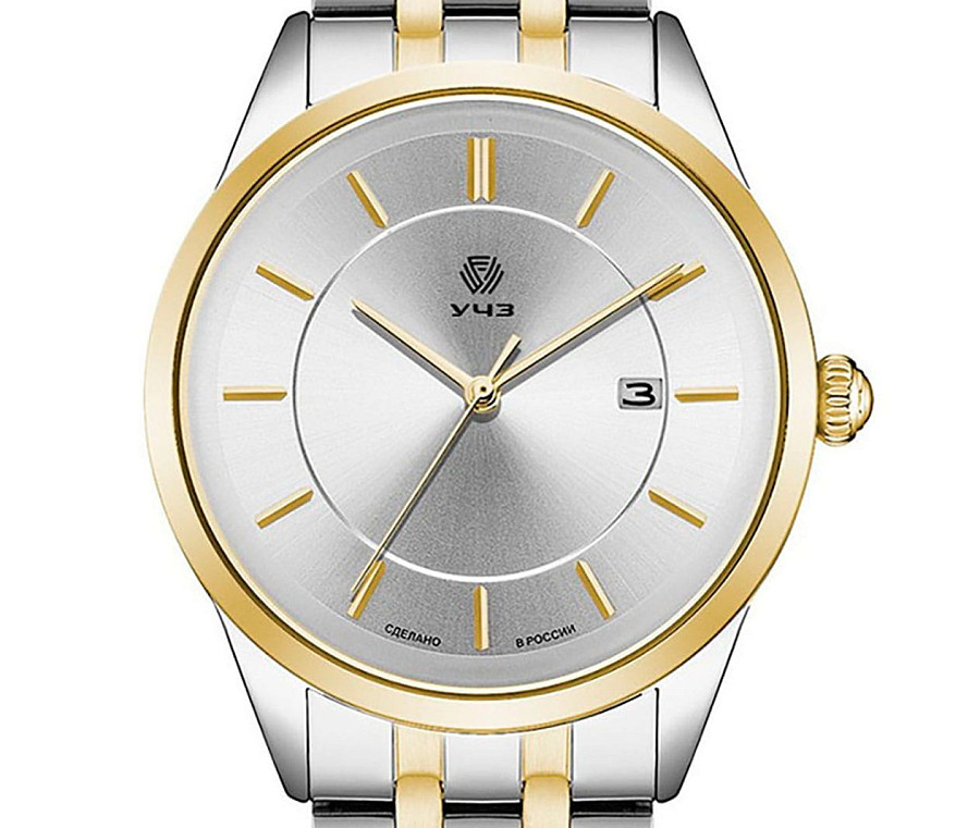 Часы УЧЗ Spectr 1519A4B4 — кварцевые, металл сталь