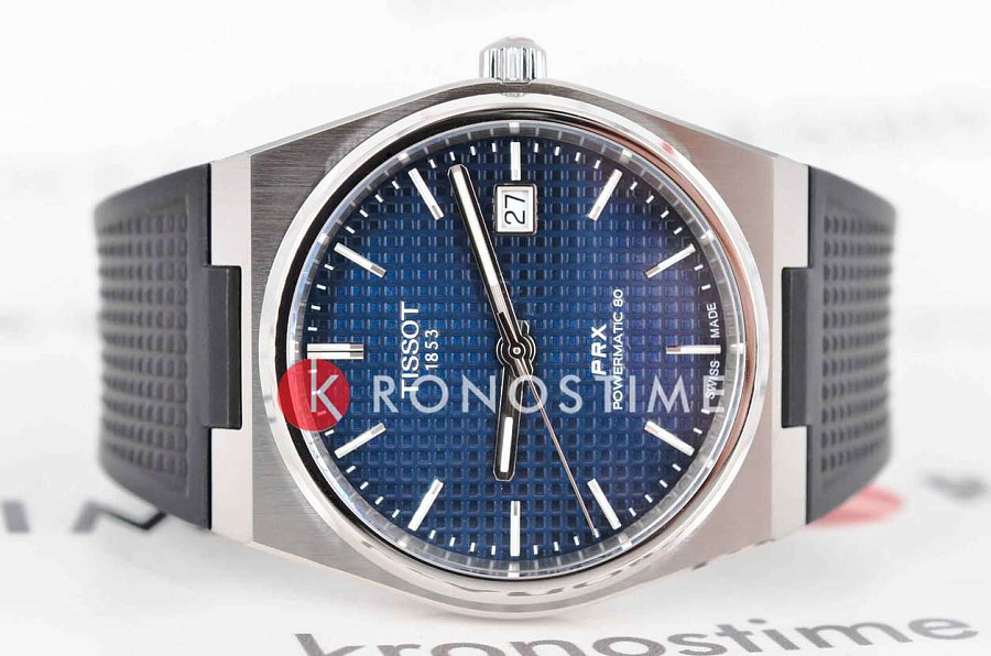 Часы Tissot PRX Powermatic 80 T137.407.17.041.00 — механические, сталь металл