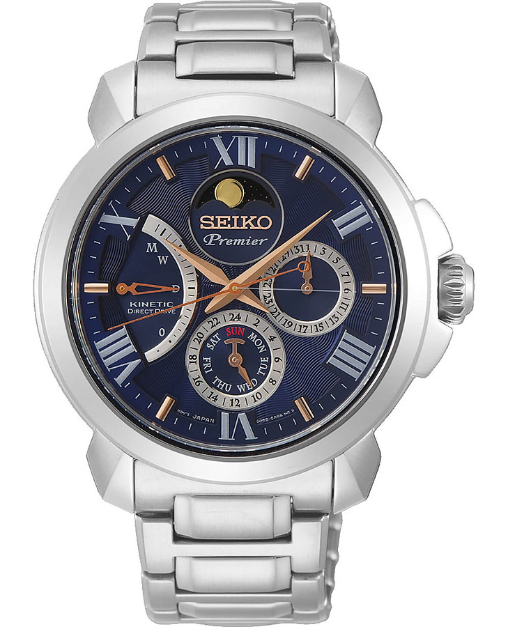 Часы Seiko Premier SRX017P1 — мужские, синий