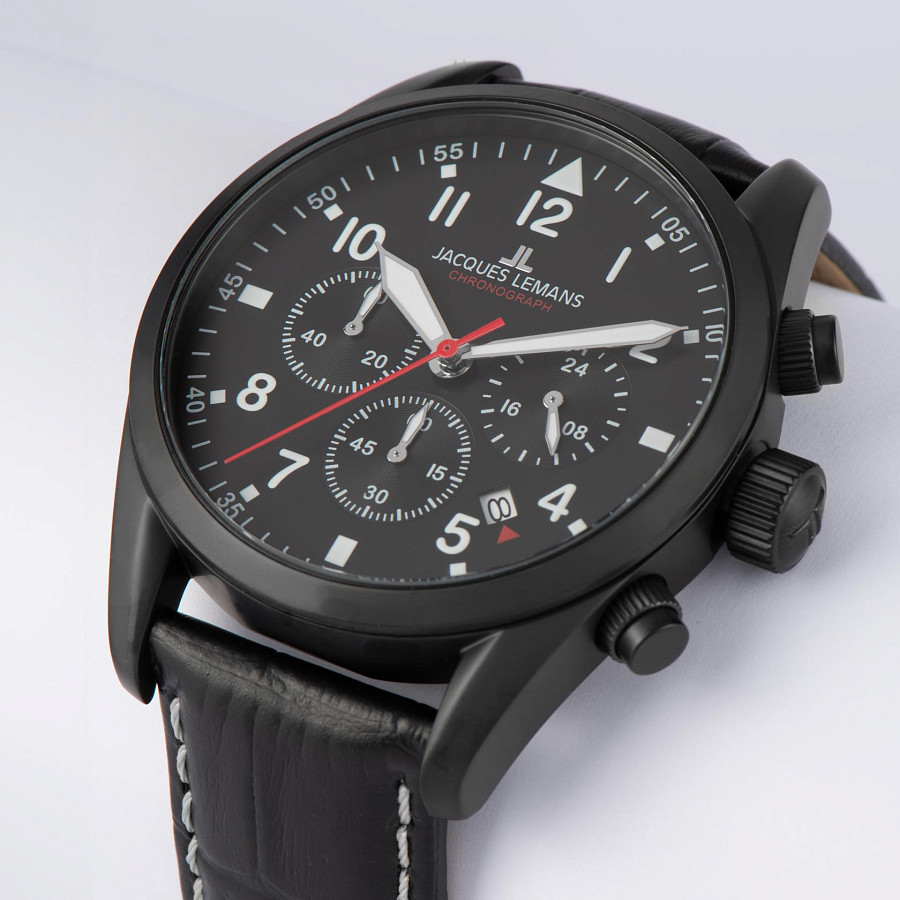 Часы Jacques Lemans 42-2F — кварцевые, сталь металл