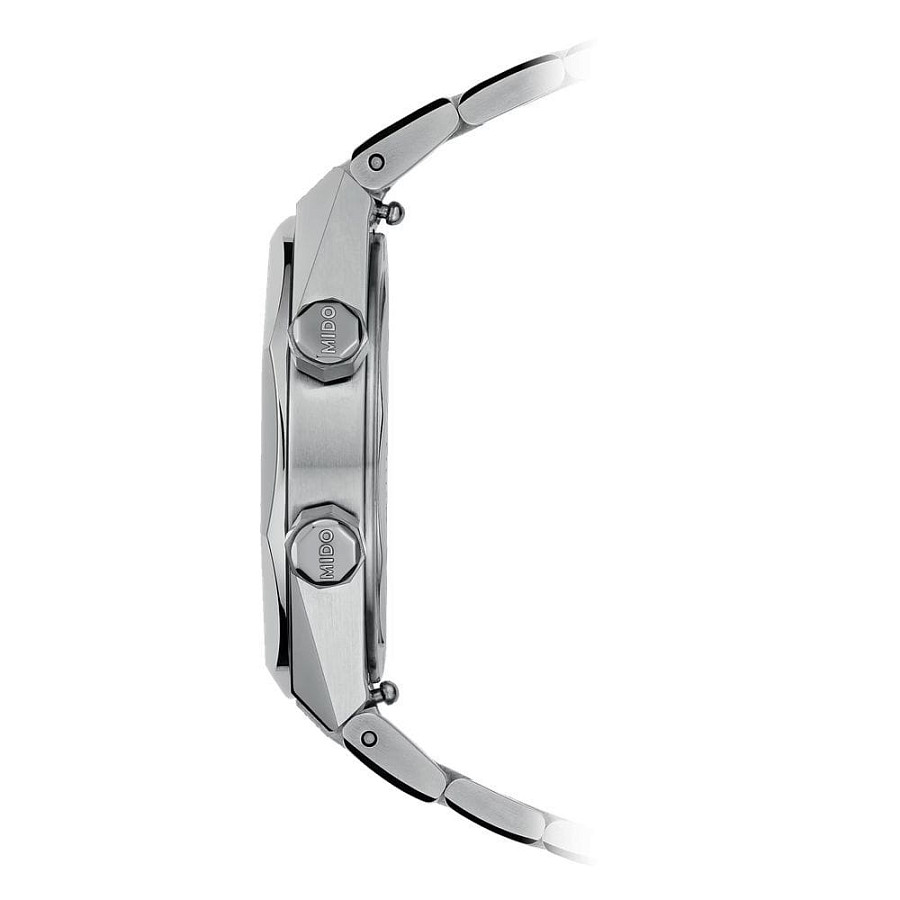 Часы Mido Multifort 8 Two Crowns M047.507.11.081.00 — серый, сталь металл