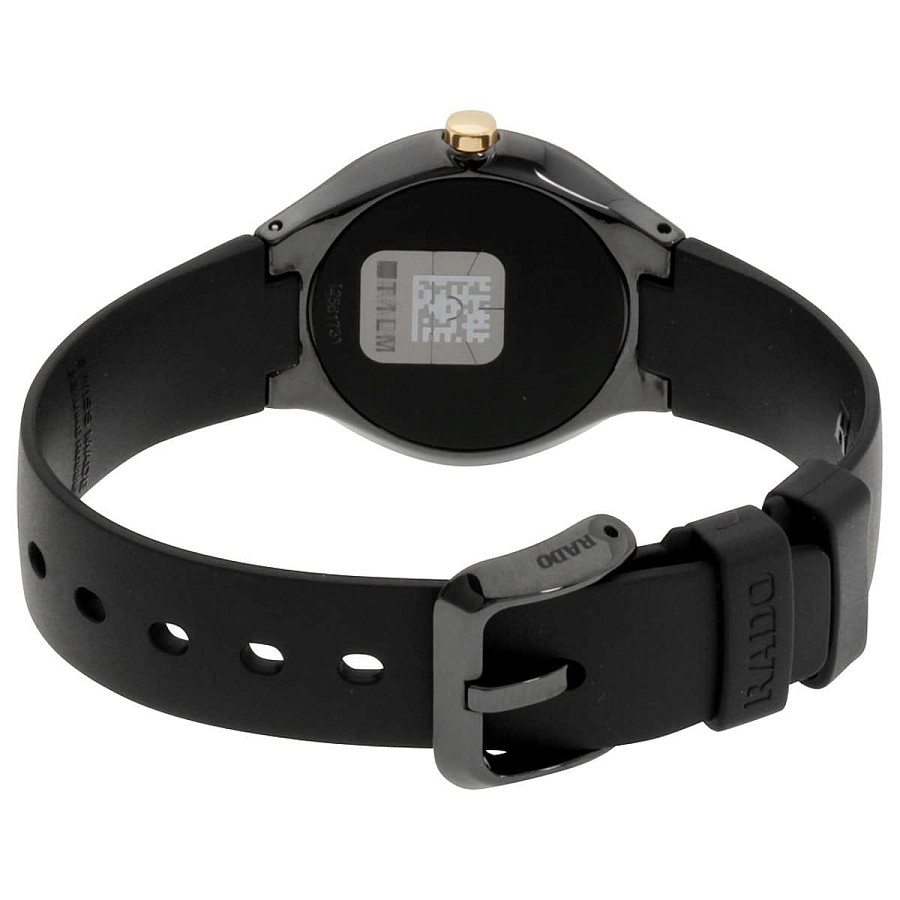 Часы Rado True Thinline Diamonds R27742709 — кварцевые, керамика металл сталь