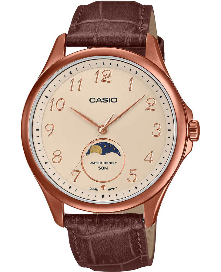 Часы Casio Collection MTP-M110RL-5A — мужские, бежевый