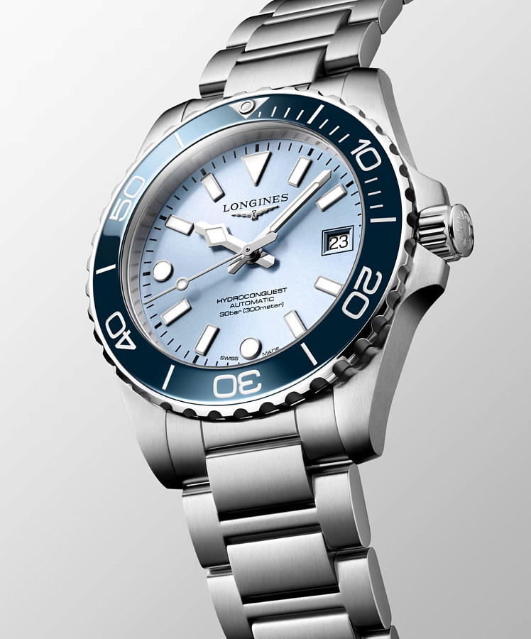 Часы Longines HydroConquest L3.779.4.98.6 — механические, металл сталь
