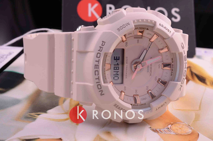 Часы Casio G-Shock GMA-S130PA-4A — электронные, пластик