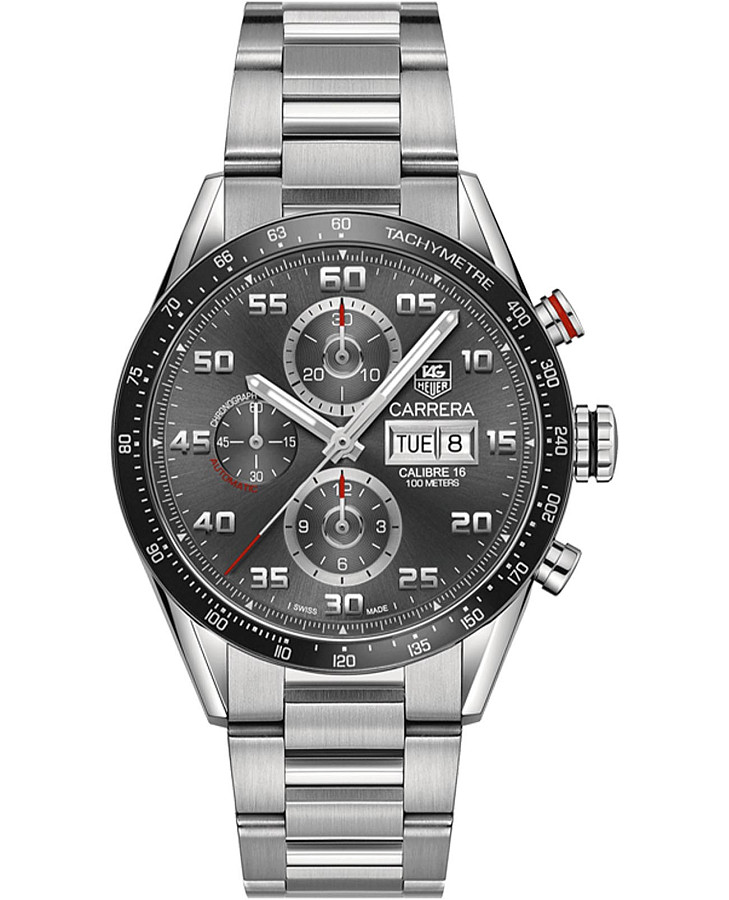 Часы TAG Heuer Carrera CV2A1U.BA0738 — мужские, серый