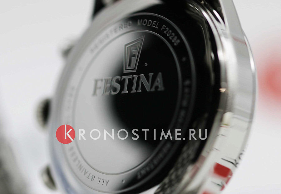 Часы Festina Timeless Chrono F20285/4 — мужские, нержавеющая сталь