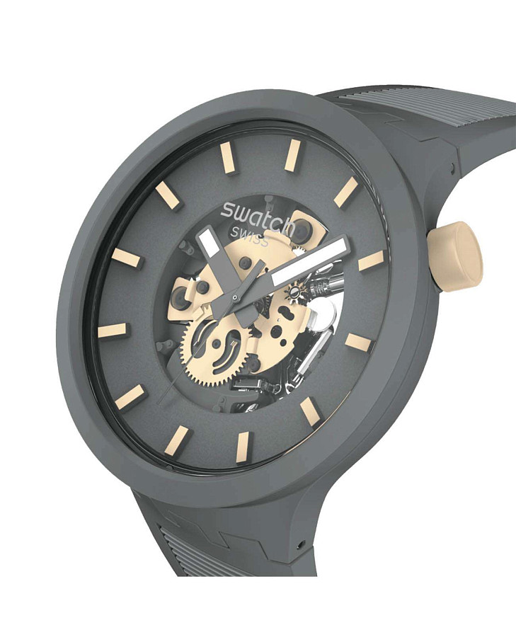 Часы Swatch Big Bold Biosourced Lacquered SB05M102 — кварцевые, пластик