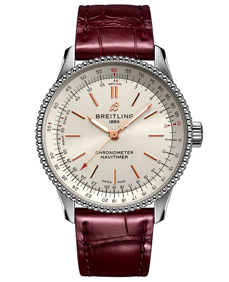 Часы Breitling Navitimer Automatic 35 A17395F41G1P2 — женские, серебристый