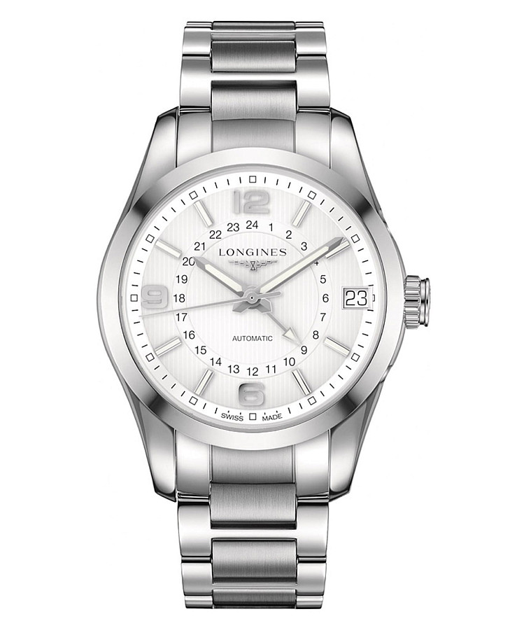Часы Longines Conquest Collection L2.799.4.76.6 — мужские, белый