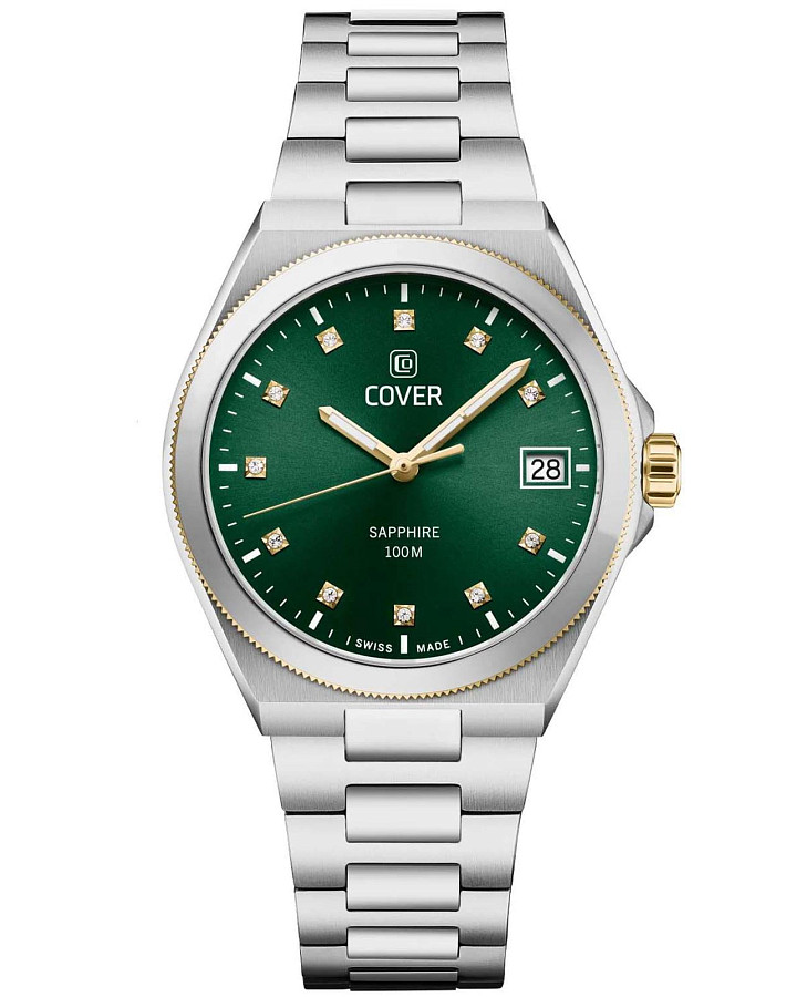 Часы Cover Iconosteel Lady CO223.03 — женские, зеленый