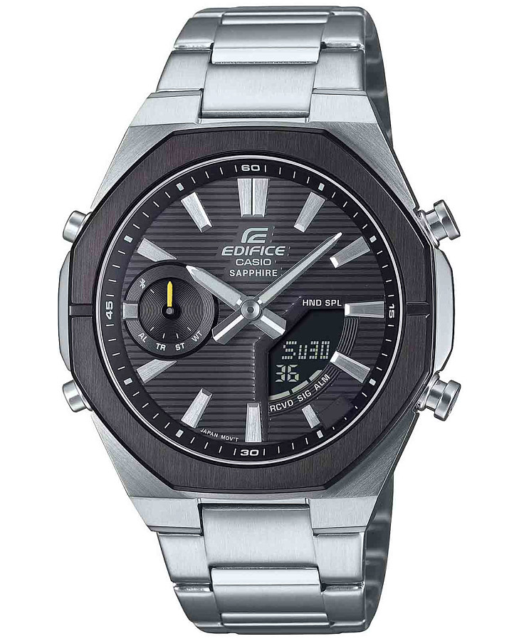 Часы Casio Edifice ECB-S10DB-1A — мужские, серый