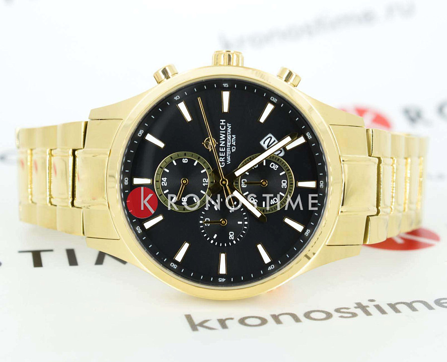 Часы Greenwich Navigator GW 053.20.31 — кварцевые, металл сталь