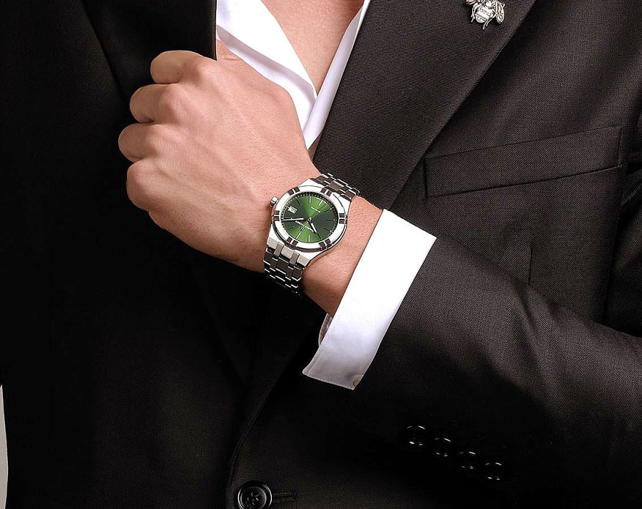 Часы Maurice Lacroix Aikon Quartz AI1108-SS002-630-1 — нержавеющая сталь, мужские
