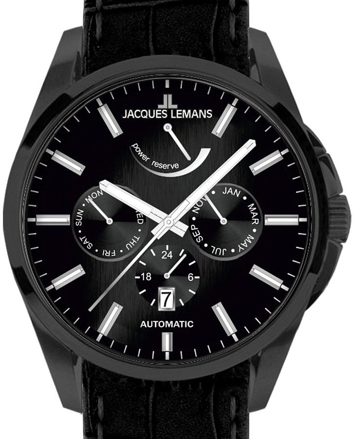 Часы Jacques Lemans Derby 1-2204i — механические, сталь металл
