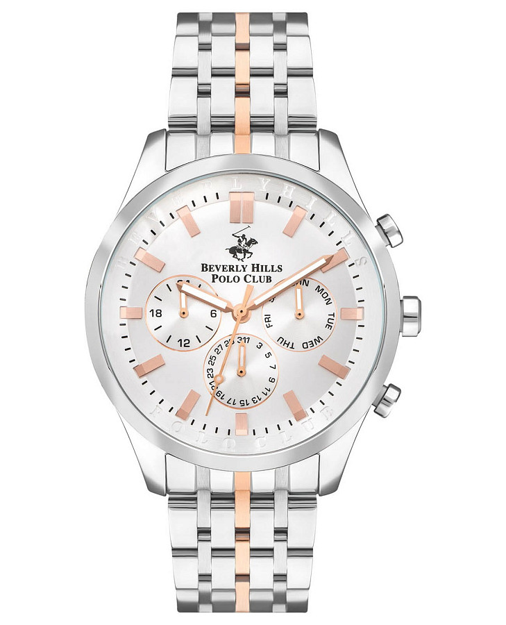 Часы Beverly Hills Polo Club BP3397X.530 — мужские, серебристый