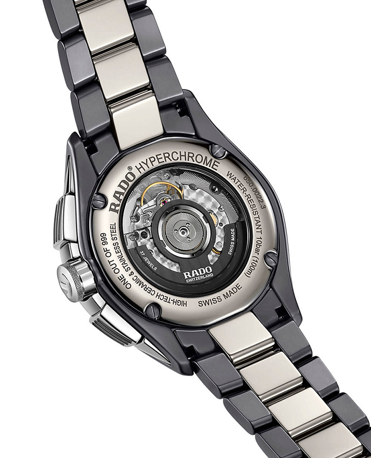Часы Rado Hyperchrome Tennis Automatic Chronograph R32022312 — механические, керамика сталь металл