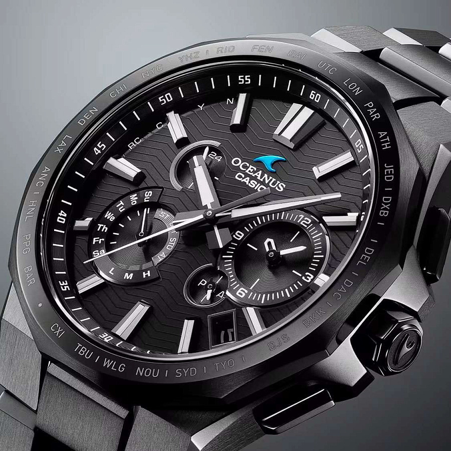 Часы Casio Oceanus OCW-T6000B-1A — кварцевые, титан