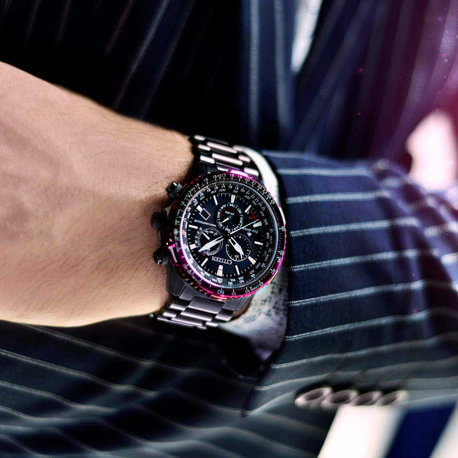 Часы Citizen Promaster CB5009-55E — кварцевые, металл сталь