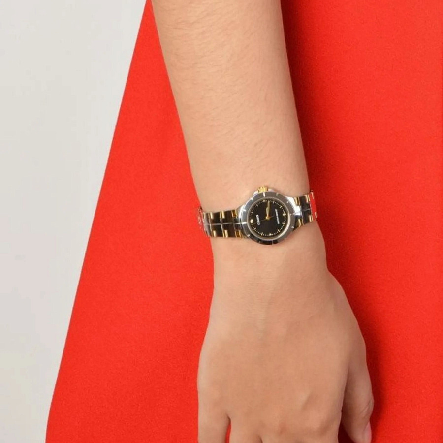 Часы Casio Collection LTP-1242SG-1C — кварцевые, сталь металл
