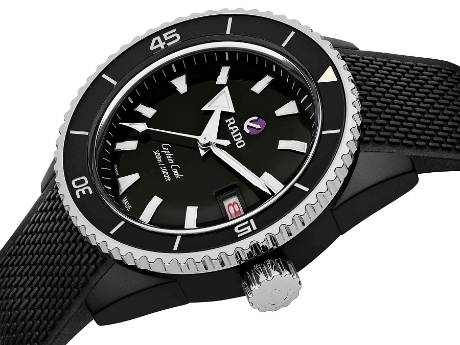 Часы Rado Captain Cook High-Tech Ceramic Diver R32129158 — механические, керамика латунь