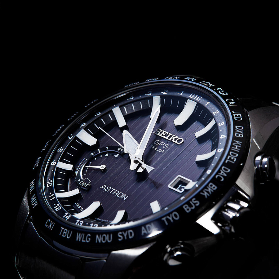 Часы Seiko Astron GPS Solar SSE161J1 — мужские, нержавеющая сталь