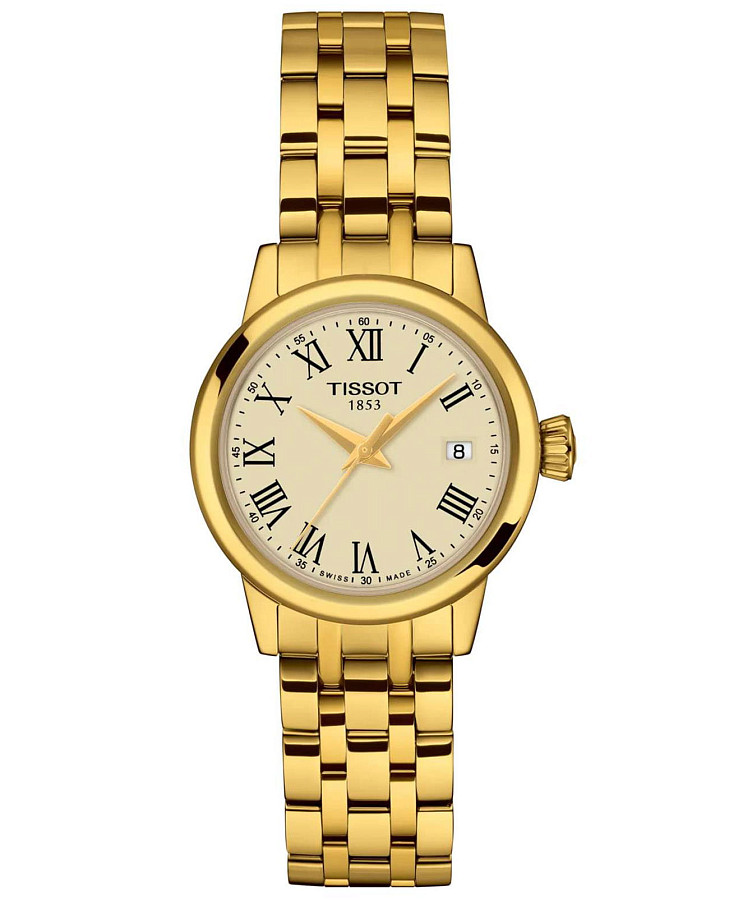 Часы Tissot Classic Dream Lady T129.210.33.263.00 — женские, золотой