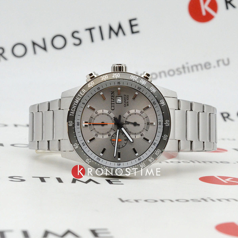 Часы Citizen Chronograph AN3688-58H — кварцевые, металл сталь