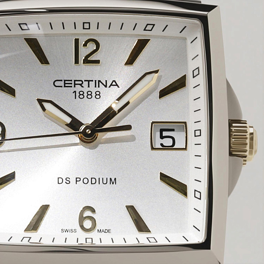 Часы Certina DS Podium C001.310.22.037.00 — кварцевые, сталь металл