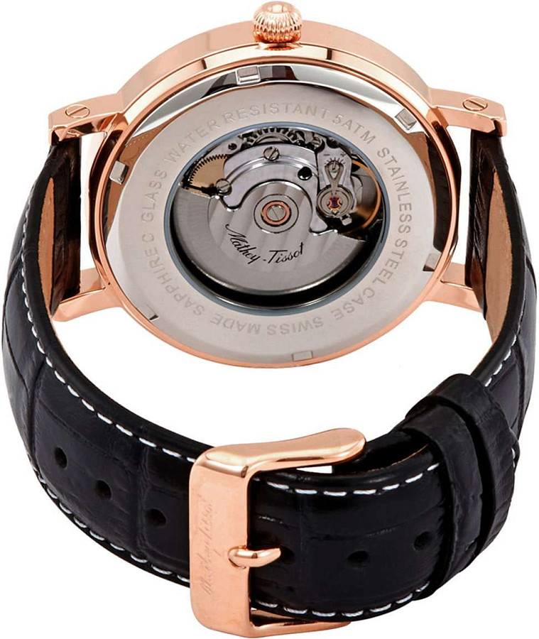 Часы Mathey-Tissot City Auto HB611251ATPN — мужские, кожаный