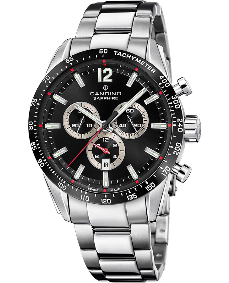 Часы Candino Gents Sport C4757/4 — мужские, черный