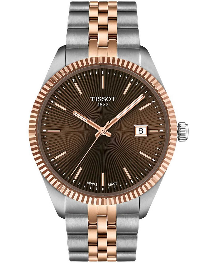 Часы Tissot Ballade 40 mm T156.410.22.291.01 — мужские, коричневый