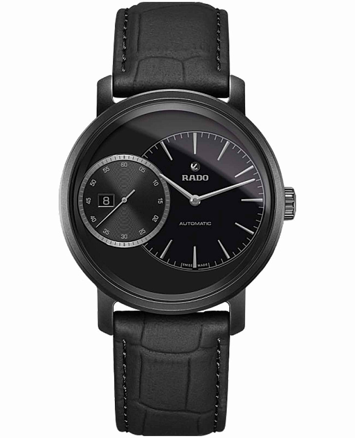 Часы Rado Diamaster Automati Grande Seconde R14128166 — мужские, черный