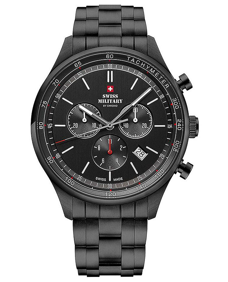 Часы Swiss Military by Chrono SM34081.04 — мужские, черный