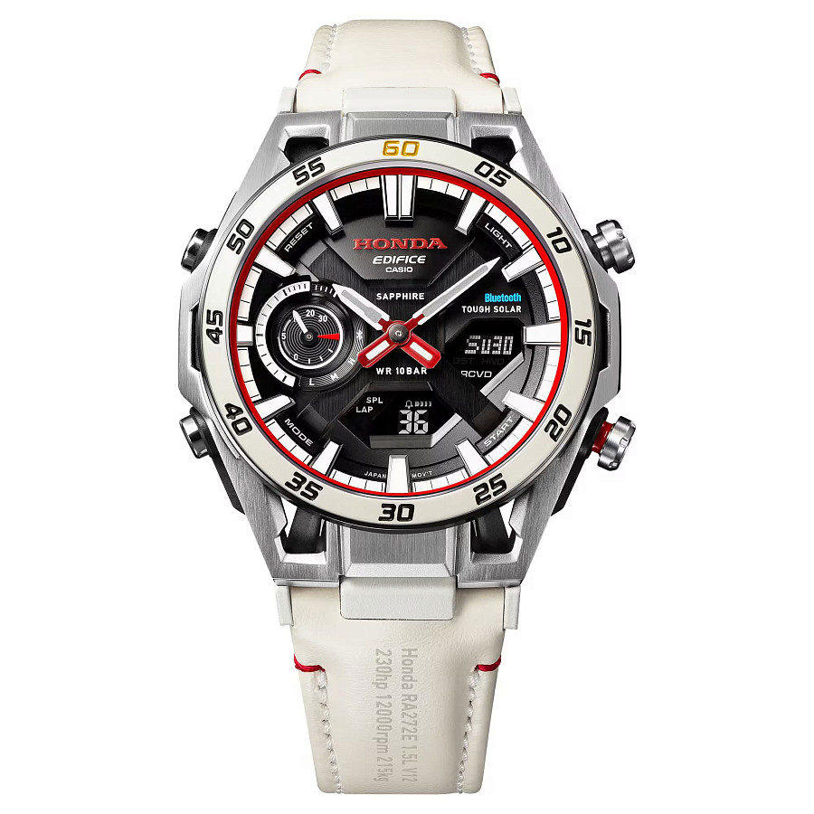 Часы Casio Edifice Honda Racing ECB-2300HR-1A — кварцевые, карбон металл