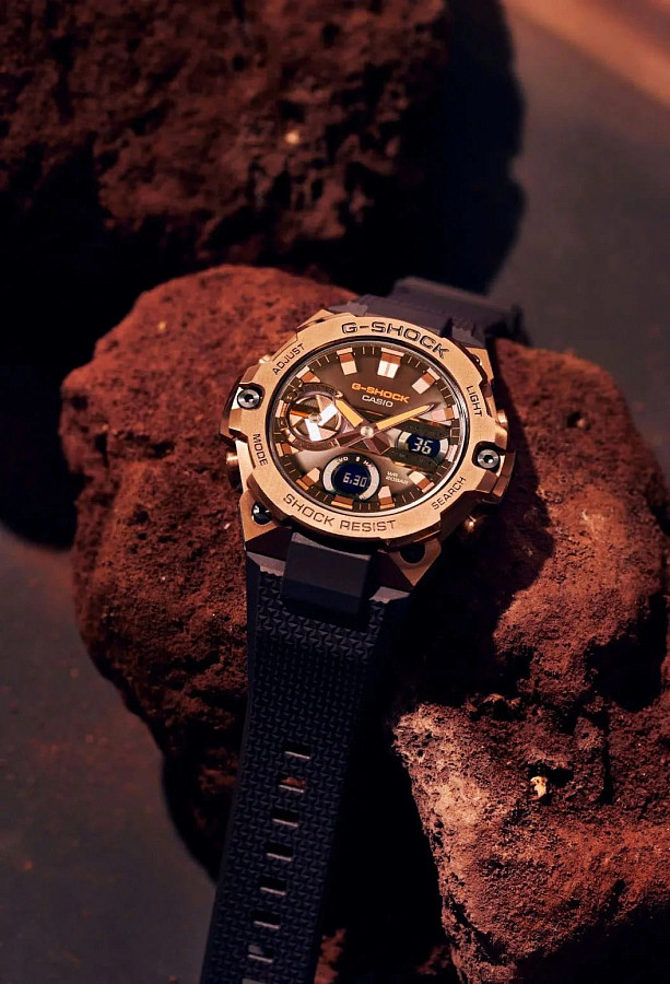 Часы Casio G-Shock GST-B400MV-5A — металл сталь карбон, Япония