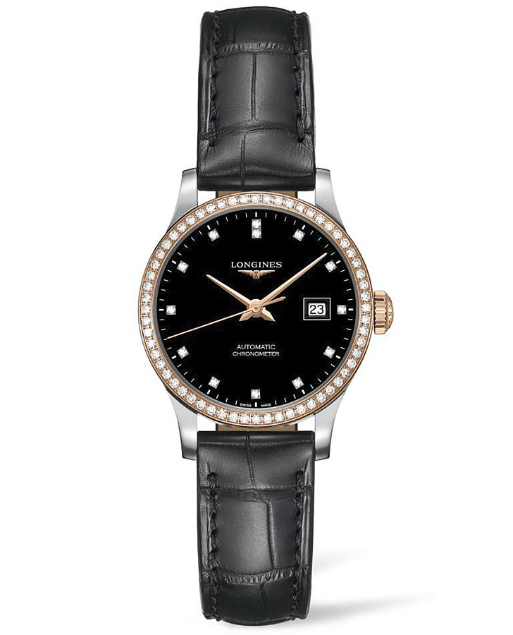 Часы Longines Record Collection L2.321.5.59.2 — женские, черный
