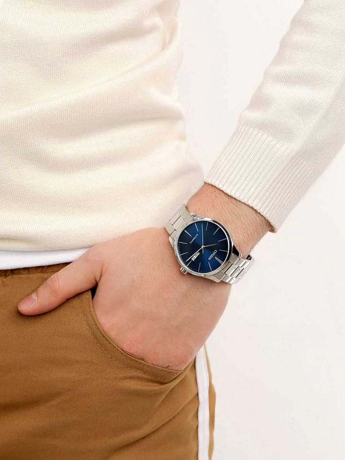 Часы Citizen Automatic NH8350-83L — механические, сталь металл