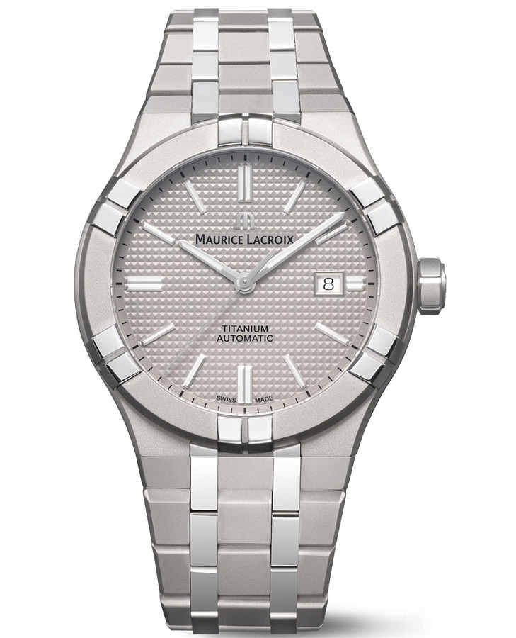 Часы Maurice Lacroix Aikon Automatic Titanium AI6008-TT032-230-1 — мужские, серебристый