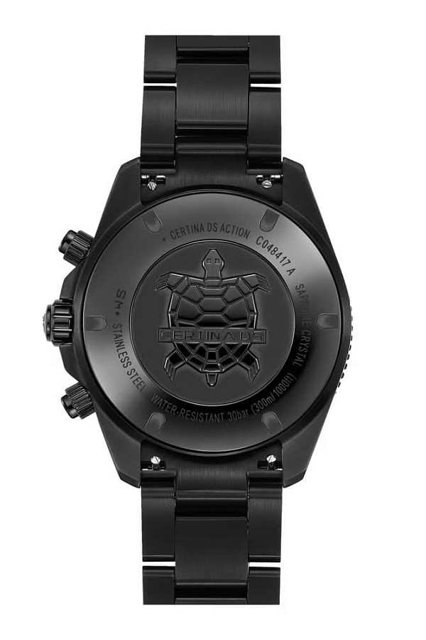 Часы Certina DS Action Chrono C048.417.33.201.00 — нержавеющая сталь с pvd-покрытием, мужские